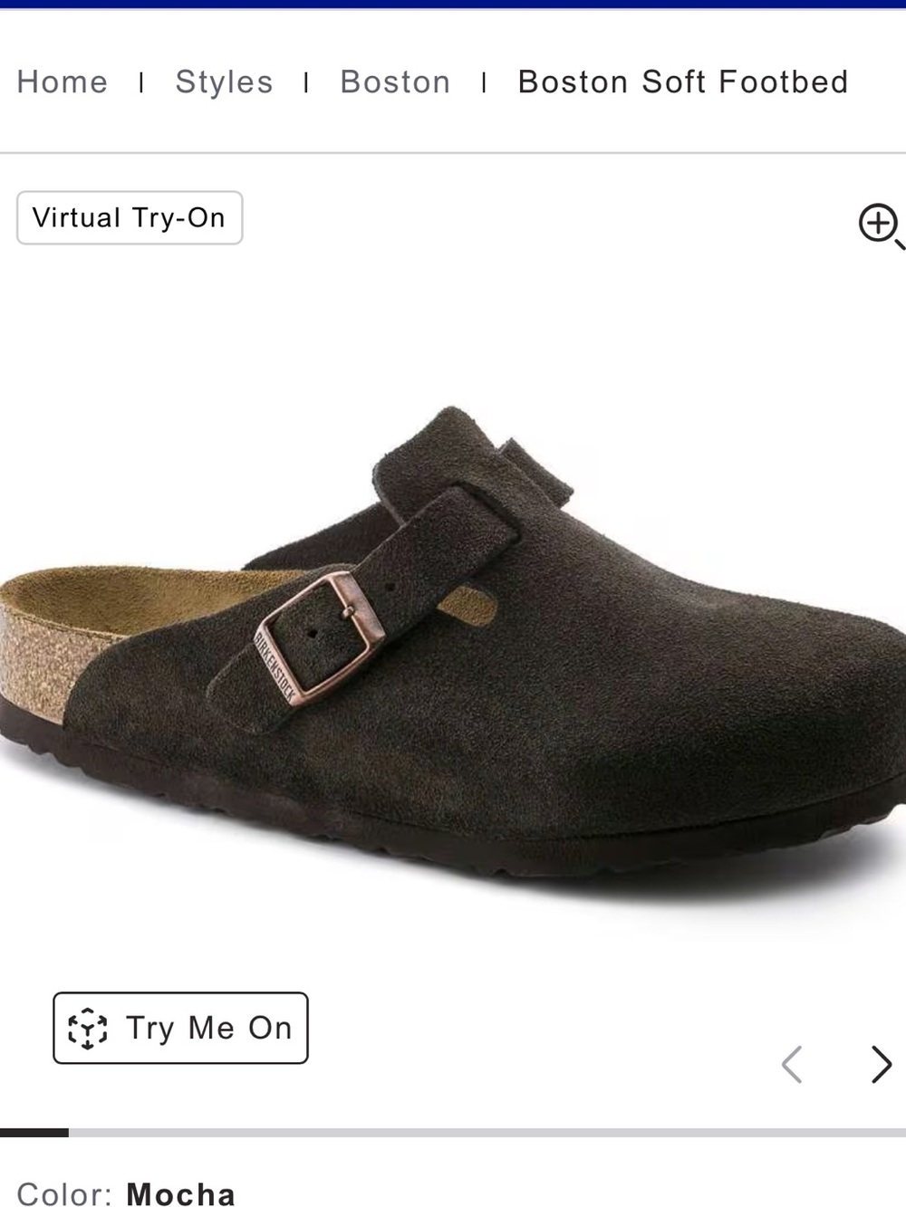 Birkenstock Boston Soft Footbed size 46
